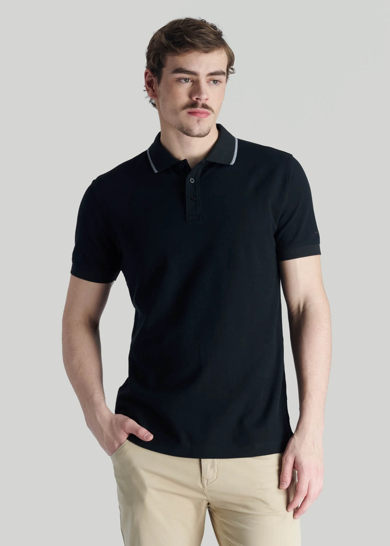 POLERA PEUMO CASUAL BLACK - 1