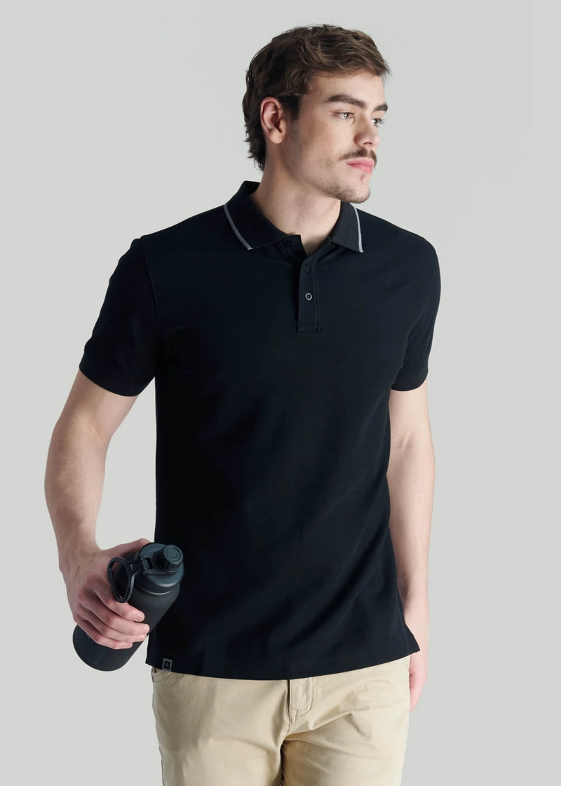 POLERA PEUMO CASUAL BLACK - 5