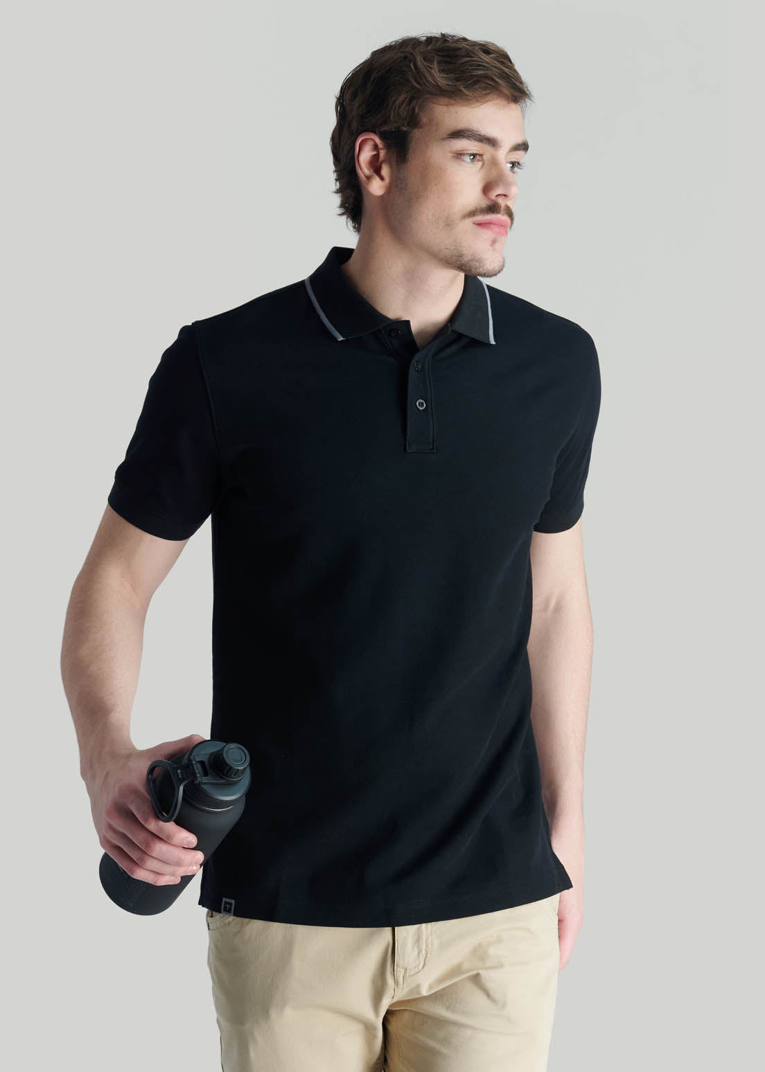 POLERA PEUMO CASUAL BLACK - 5