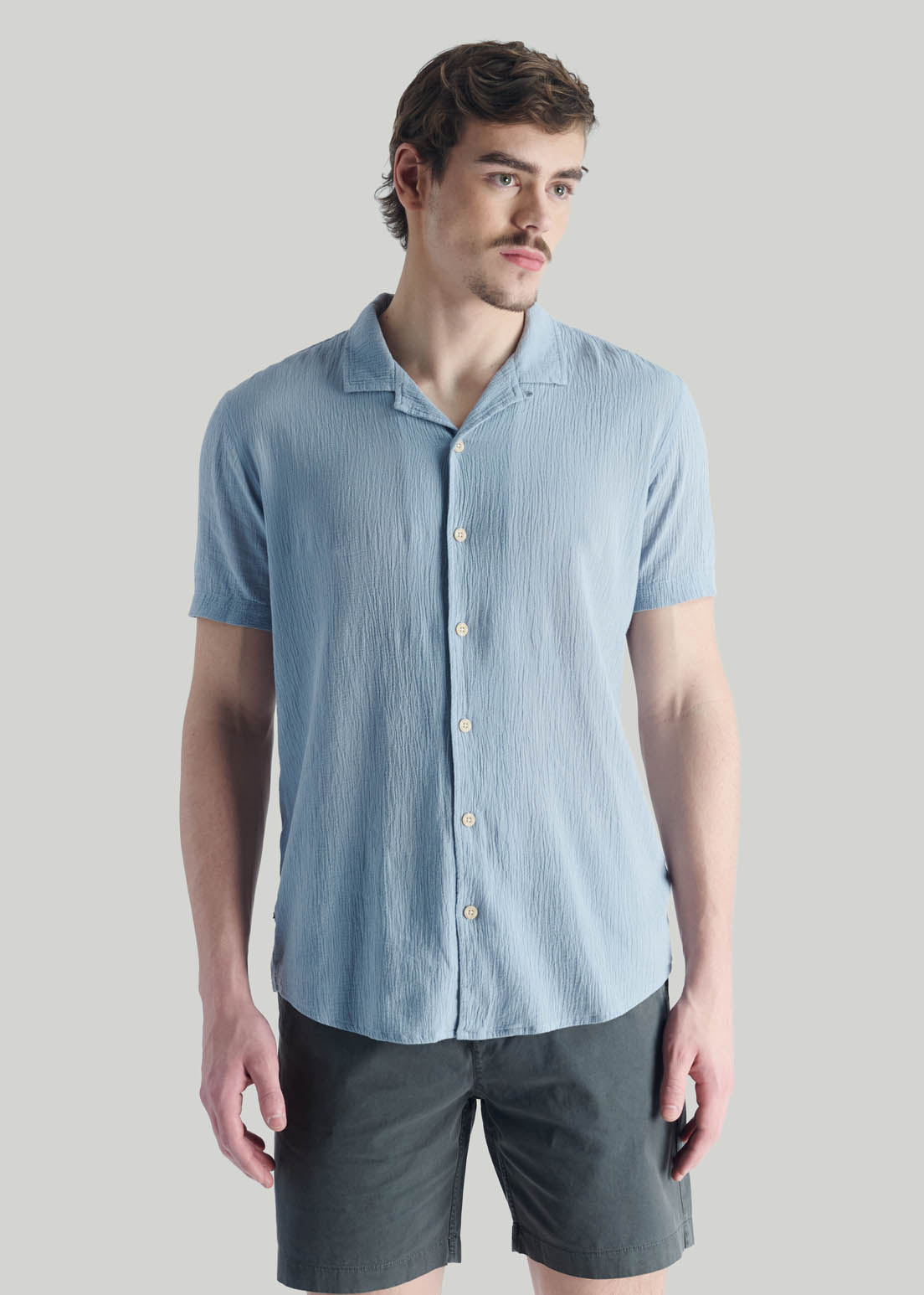 CAMISA CHENA NT LT BLUE - 1