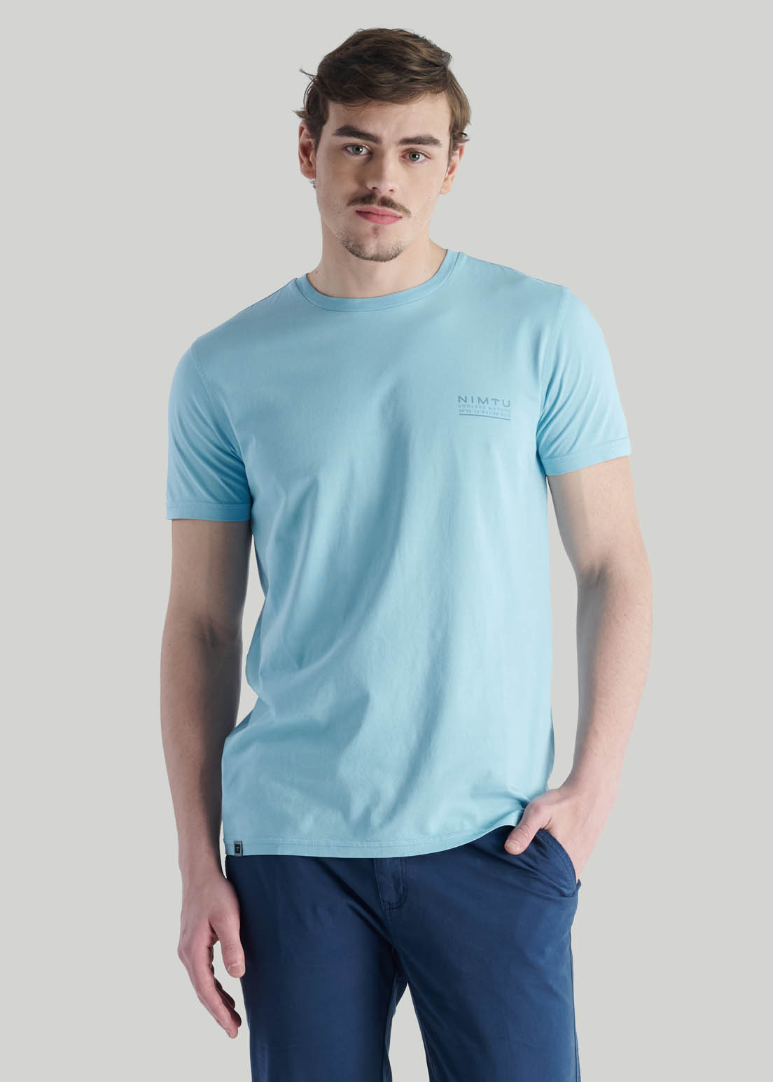 POLERA GEO 3 NT LT BLUE - 1