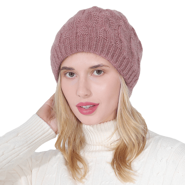 GORRO DE INVIERNO YMOSS ROSA MUJER BRILLANTE - 2
