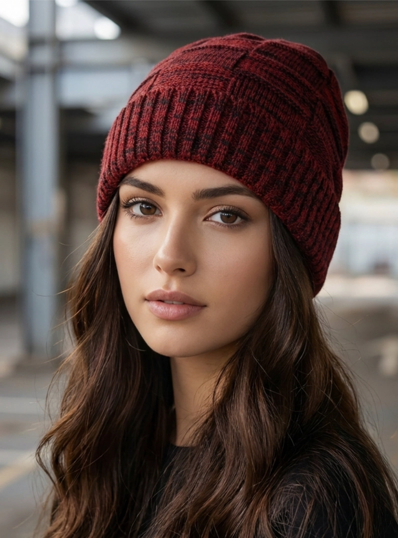 GORRO DE INVIERNO YMOSS ROJO HOMBRE MUJER NORM - 1