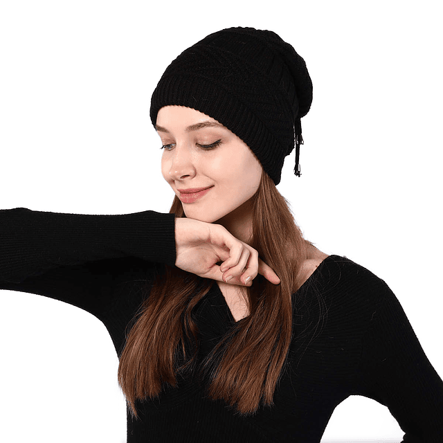 Gorro De Invierno Tejido Unisex Negro - Marca Rugged Wear, Talla única, Cálido Y Resistente, Nuevo Con Etiquetas