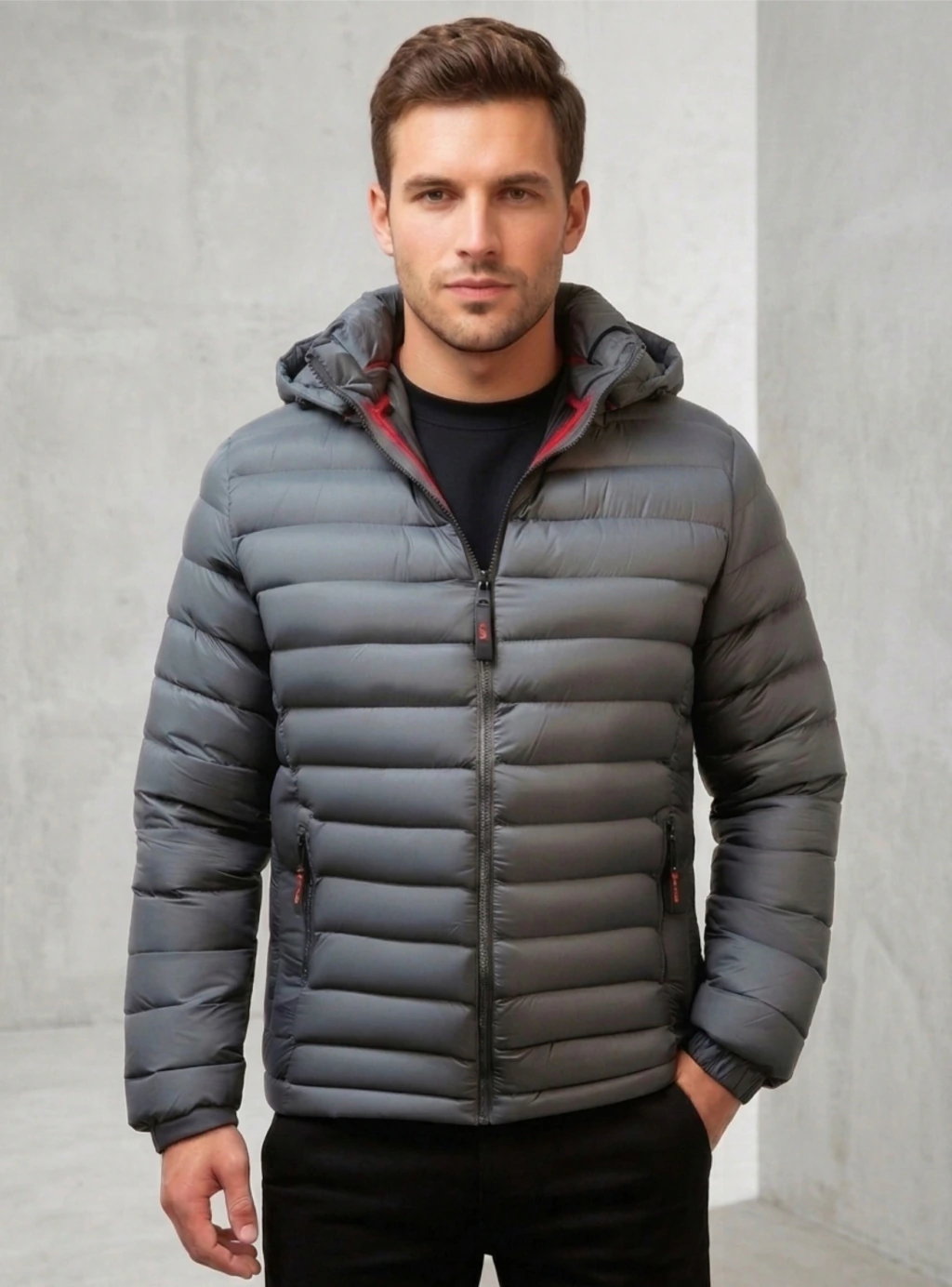 CHAQUETA PARKA HOMBRE TERMICA IMPERMEABLE COLOBO ESTANDAR VERDE - 1