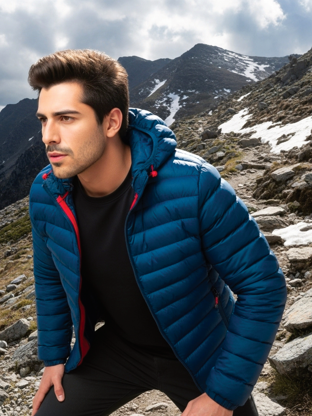 CHAQUETA PARKA HOMBRE TERMICA IMPERMEABLE COLOBO ESTANDAR VERDE - 4