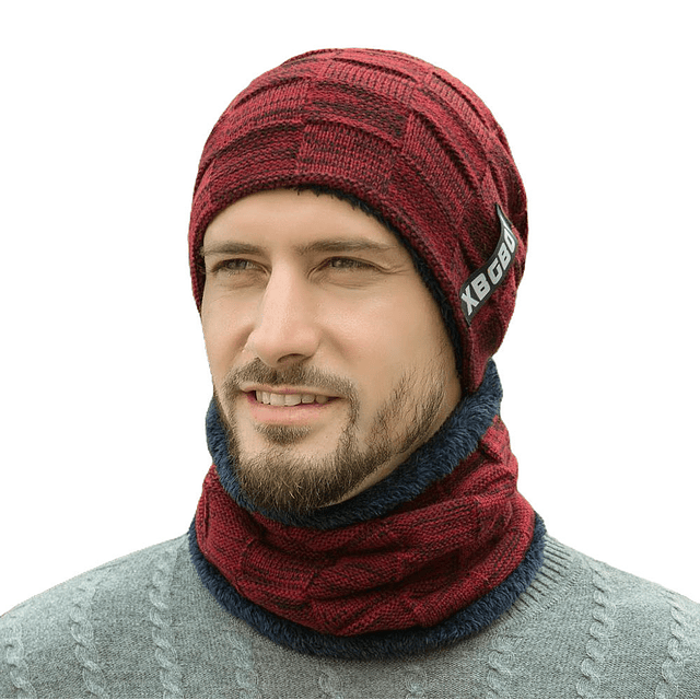 GORRO DE INVIERNO YMOSS ROJO HOMBRE MUJER XBGBOY - 1