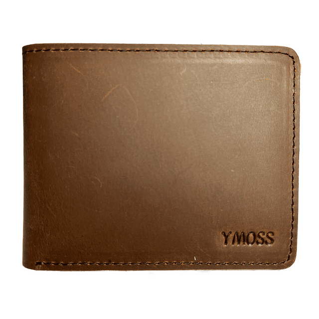 BILLETERA HOMBRE CUERO NATURAL RFID HORSE CLARO - 1