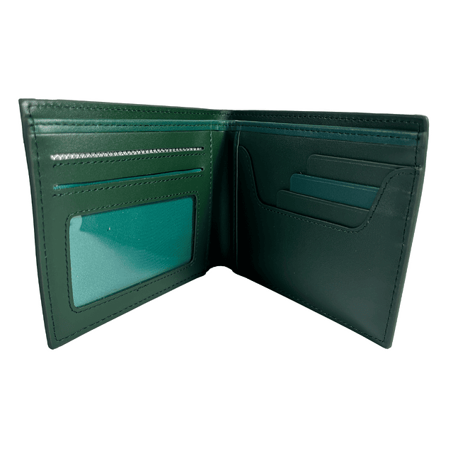 BILLETERA HOMBRE CUERO NATURAL RFID TWO GREEN - 2