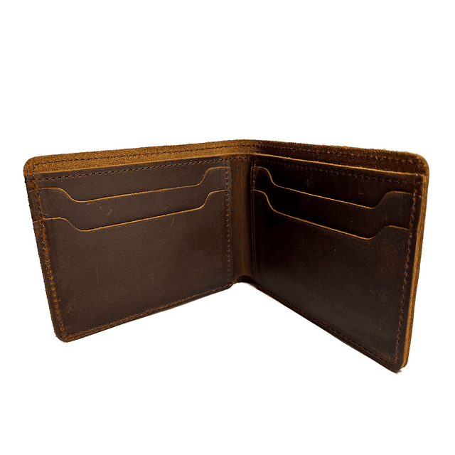 BILLETERA HOMBRE CUERO NATURAL RFID HORSE OSCURO - 2