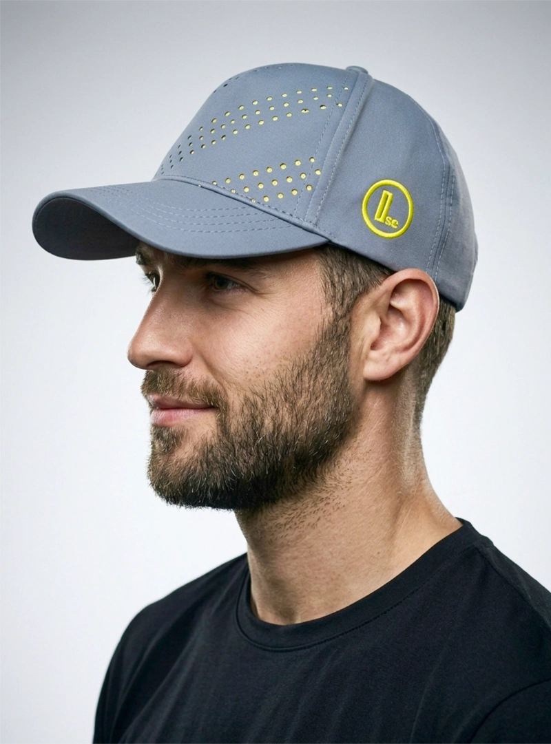 GORRO YMOSS SPORT AMARILLO GRIS JOCKEY UNISEX HOMBRE MUJER - 3