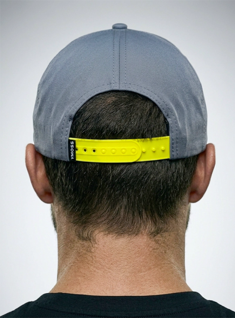 GORRO YMOSS SPORT AMARILLO GRIS JOCKEY UNISEX HOMBRE MUJER - 4