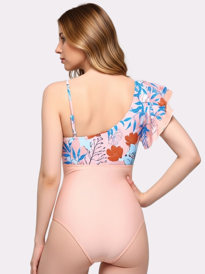 TRAJE DE BAÑO MUJER ENTERO ASIME TRICO COLOBO METAL U - 2