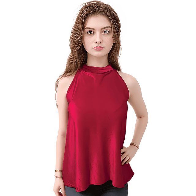 BLUSA DE MUJER OFICINA GAMUSA ROJA - 1