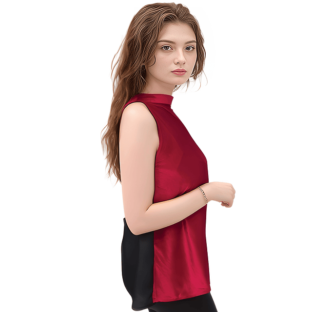 BLUSA DE MUJER OFICINA GAMUSA ROJA - 2