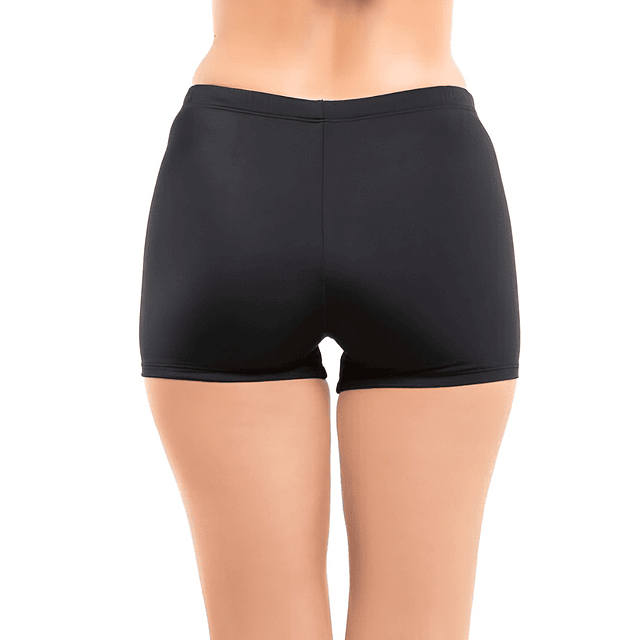 TRAJE DE BAÑO BIKINI PARTE DE ABAJO SHORT T NEGRO - 2