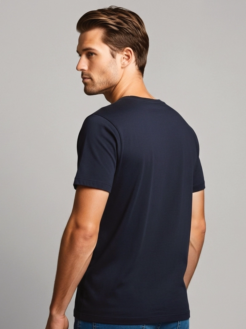 POLERA HOMBRE 100% ALGODON COLOBO MANGA CORTA - 2