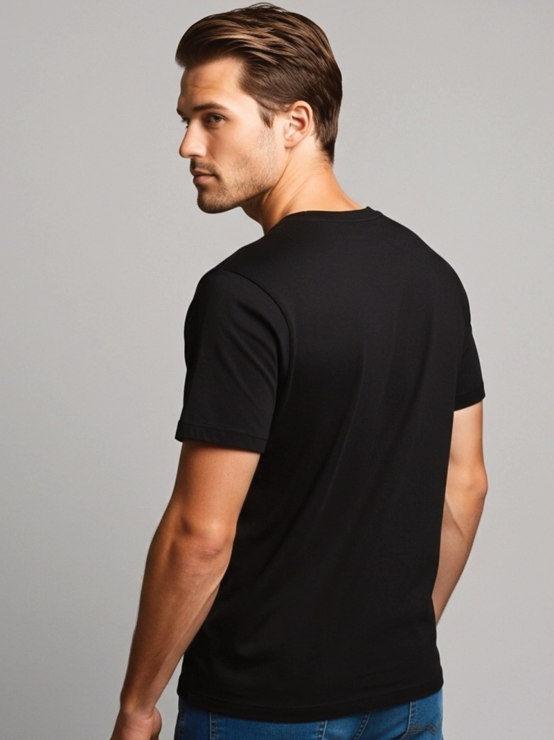POLERA HOMBRE 100% ALGODON COLOBO MANGA CORTA - 2
