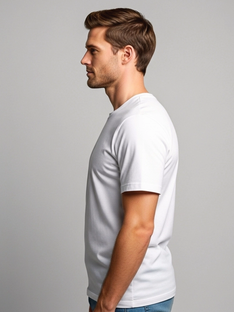 POLERA HOMBRE 100% ALGODON COLOBO MANGA CORTA - 2