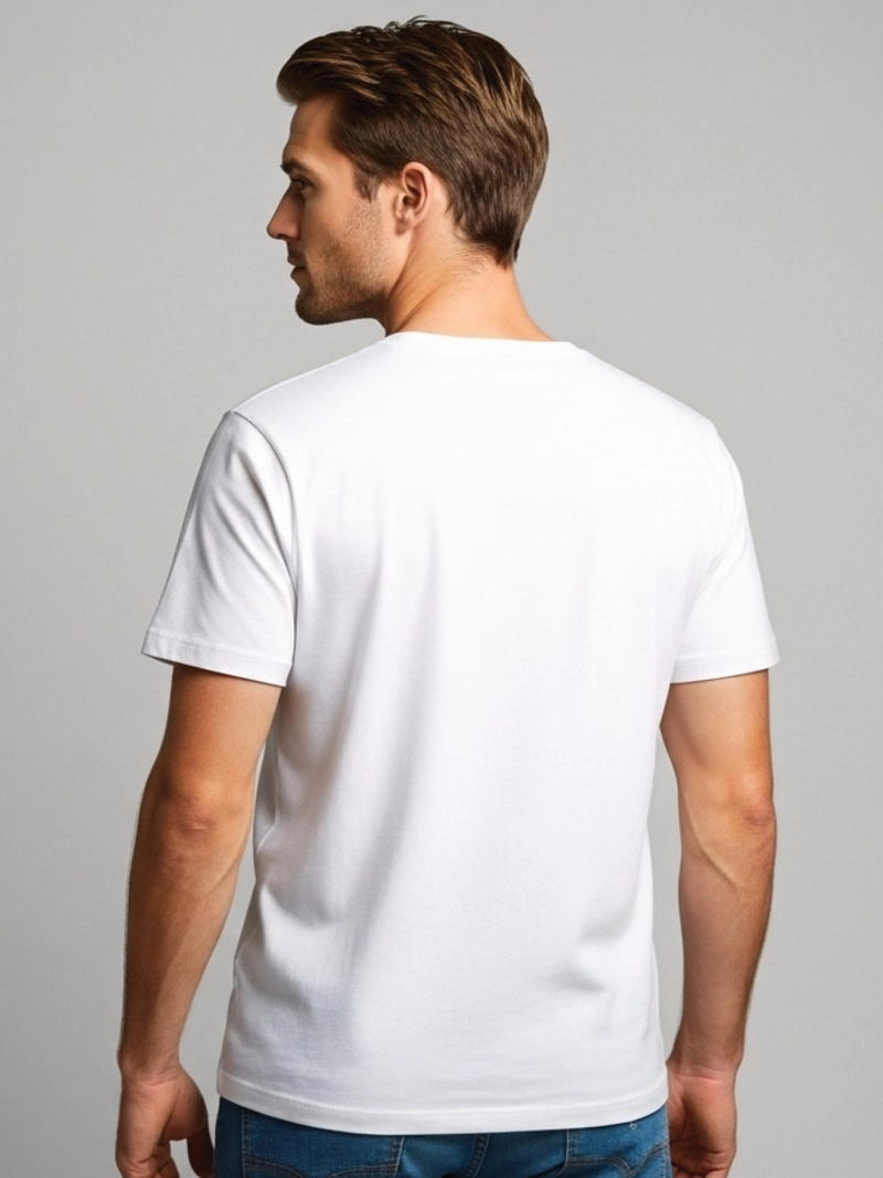 POLERA HOMBRE 100% ALGODON COLOBO MANGA CORTA - 3