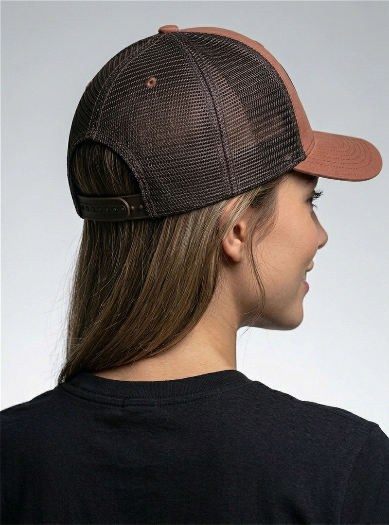 JOCKEY HOMBRE MUJER GORROS TRUCKER LADRILLO - 3