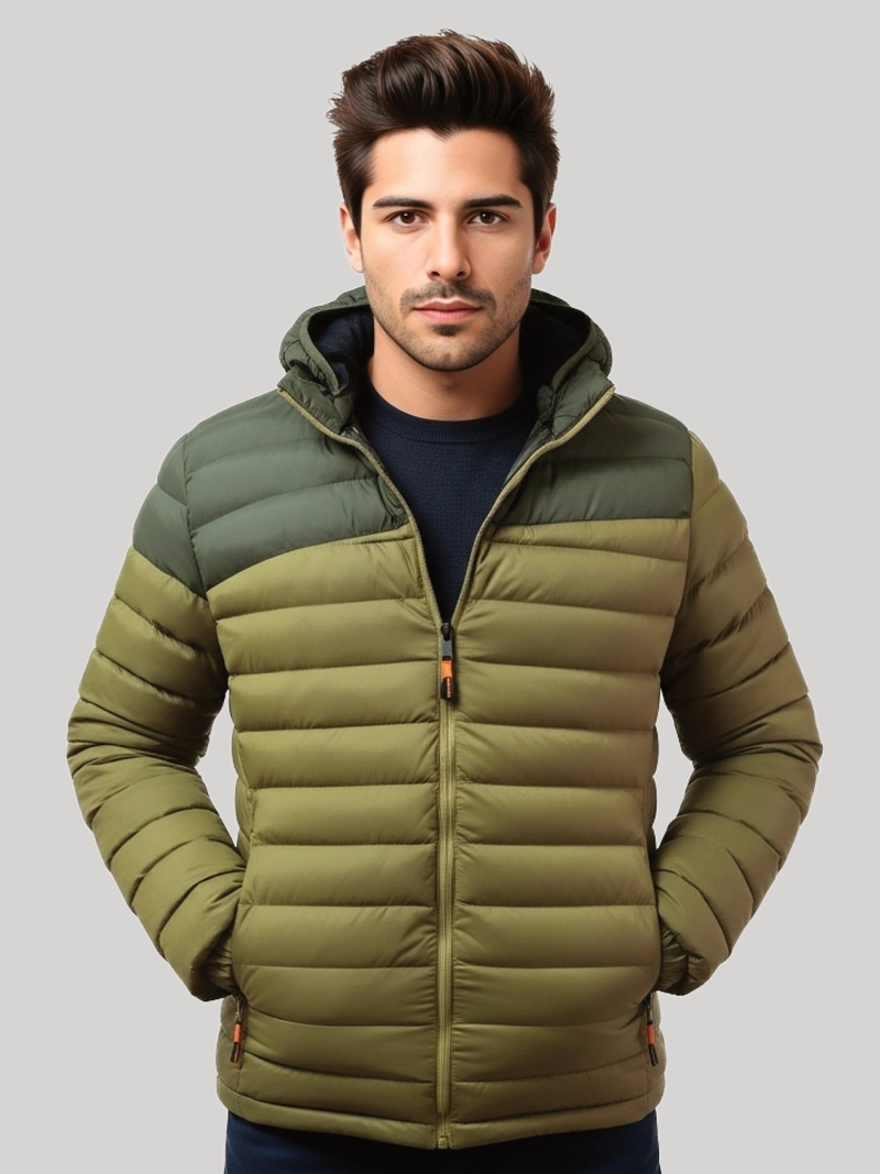 CHAQUETA PARKA HOMBRE TERMICA IMPERMEABLE COLOBO CON CAPUCHA SUPERIOR ARENA - 1