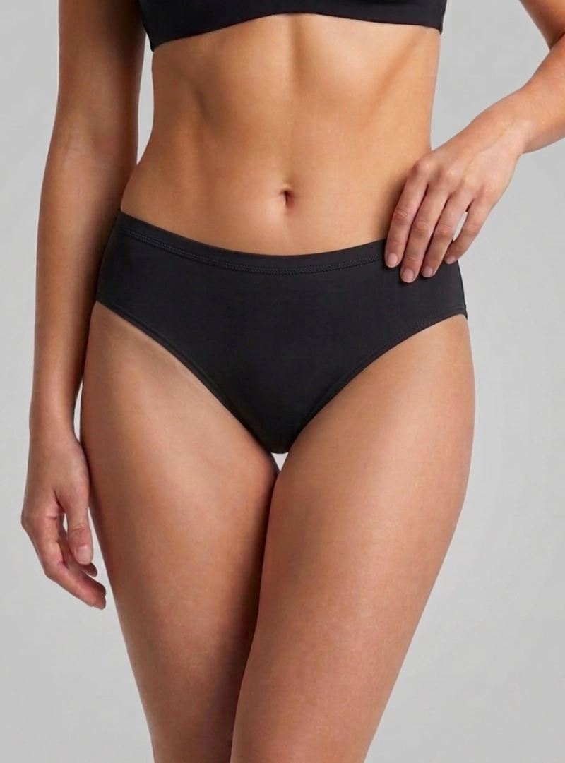 CALZON BIKINI TRAJE DE BAÑO NEGRO PARTE ABAJO PANTALETA MUJER - 1