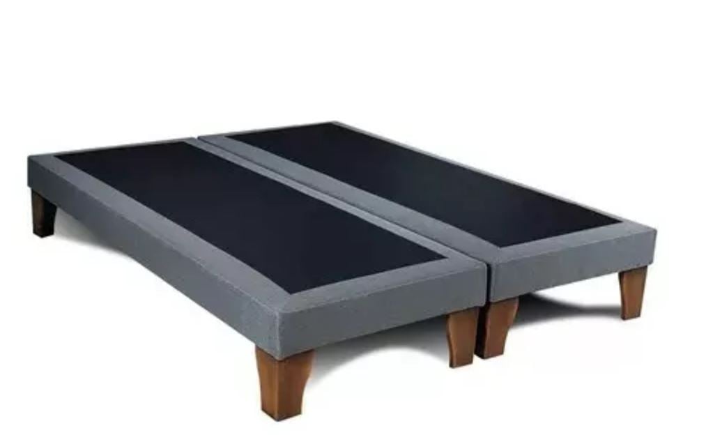 BASE CAMA BC-2P-GCL EUROPEA LINO 2 PLAZAS GRIS CLARO 200 X 150 M - 1