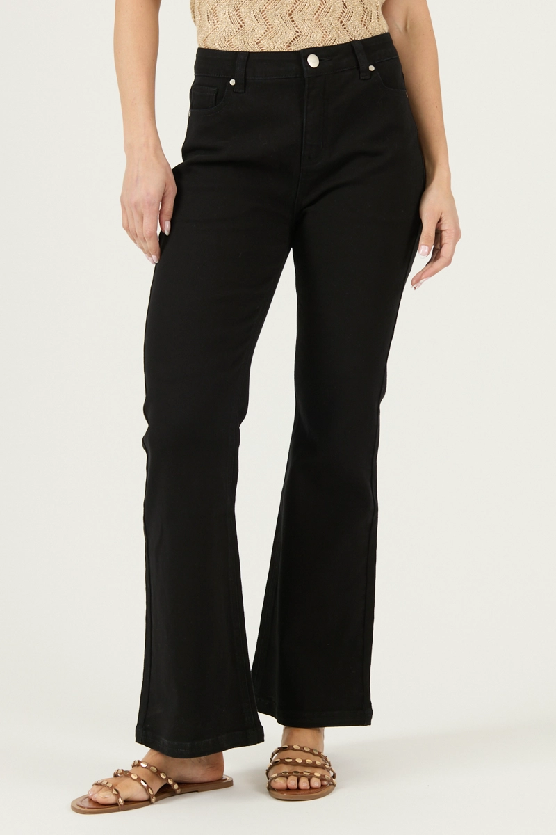 JEANS FLARE NEGRO COD 2400995 - 2