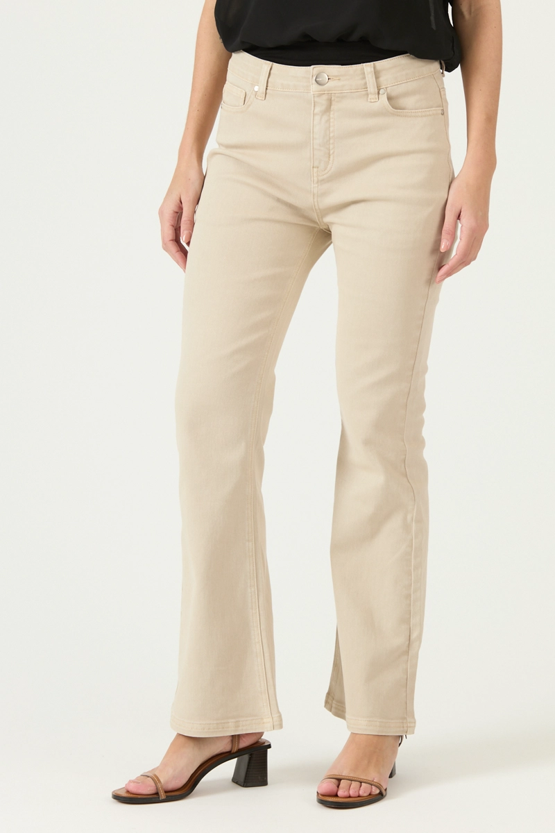 JEANS FLARE BEIGE COD 2400995 - 2