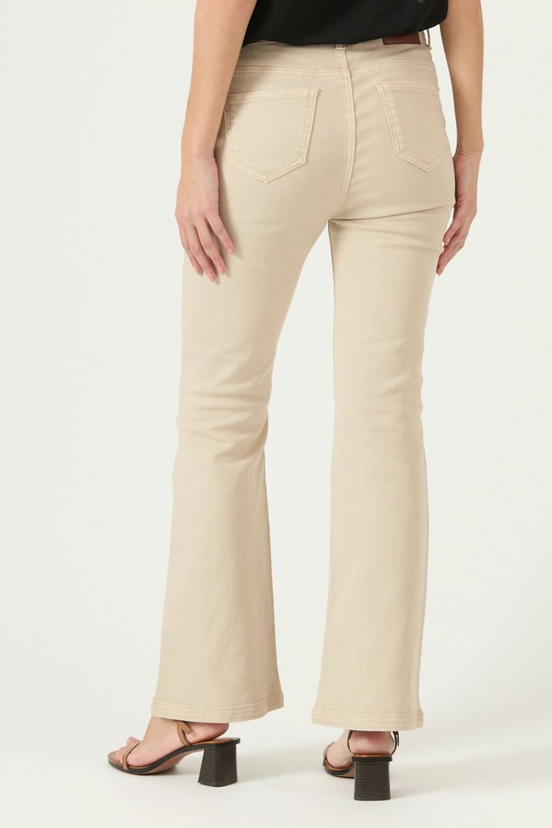 JEANS FLARE BEIGE COD 2400995 - 3