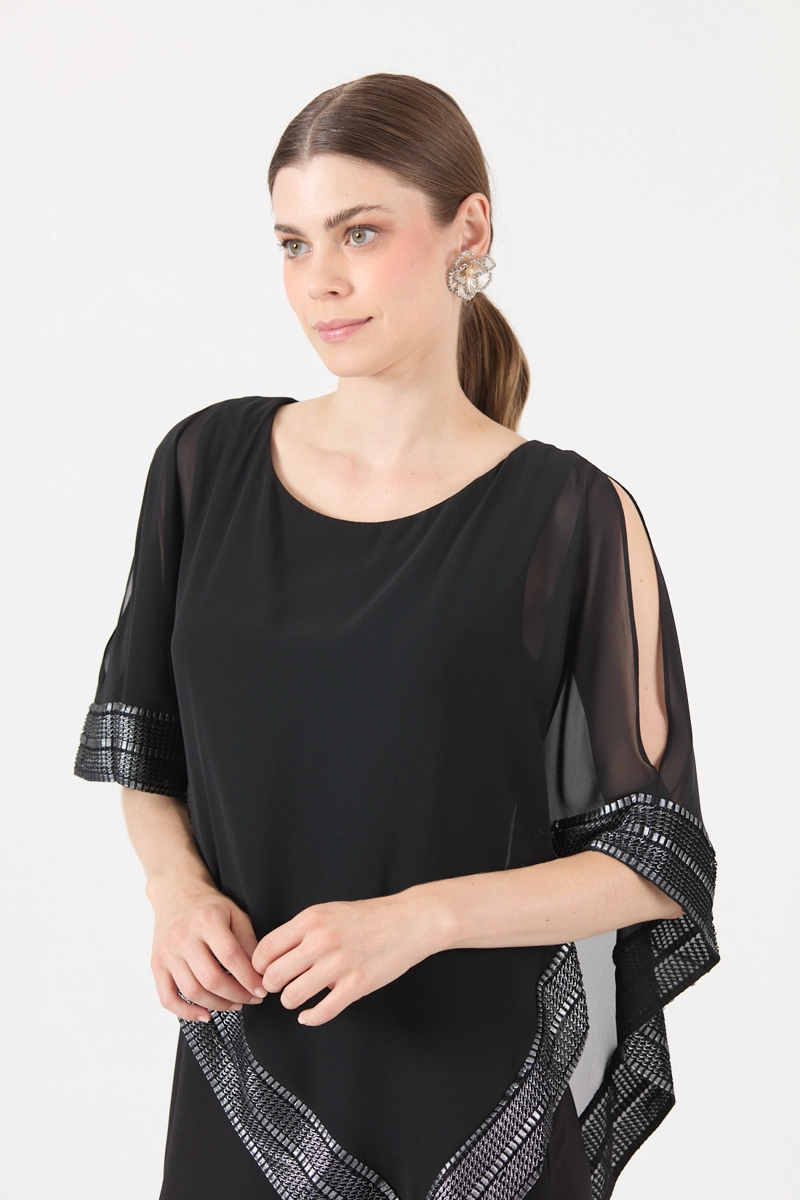 VESTIDO NEGRO COD 0702446 - 1