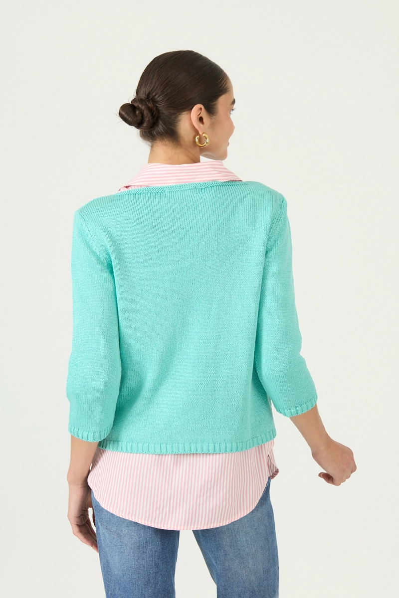 SWEATER TURQUESA COD 5406275 - 4