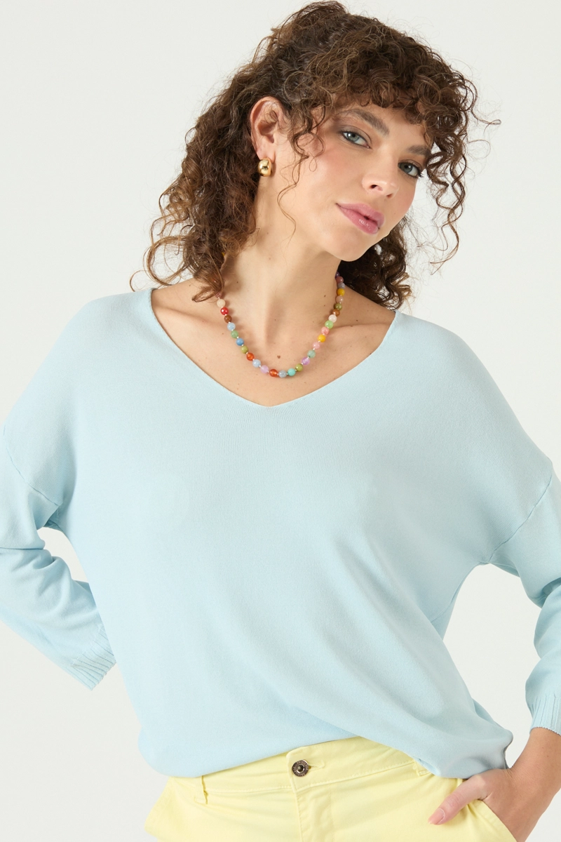 SWEATER CELESTE COD 5406375 - 1