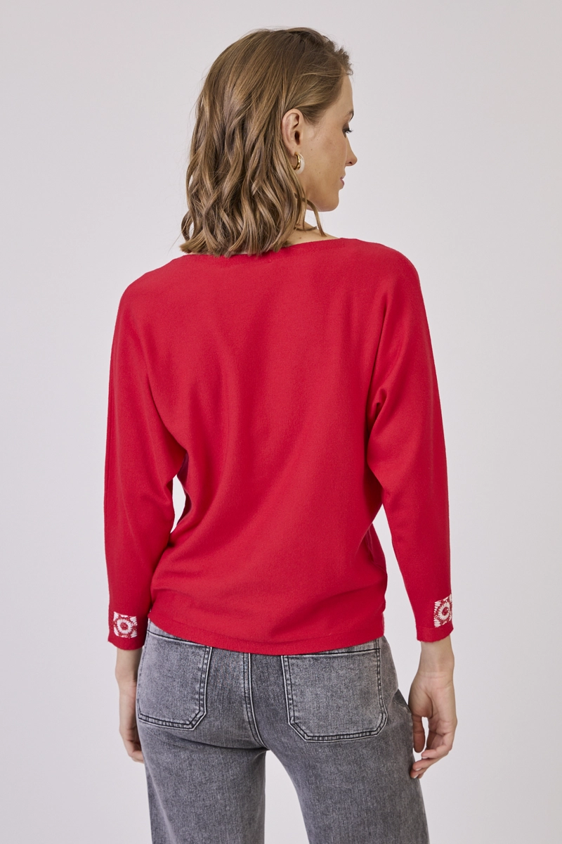 SWEATER ROJO COD 5414256 - 3