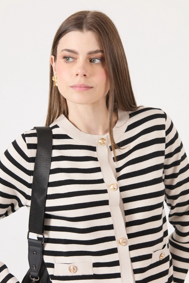 SWEATER LISTADO CRUDO COD 5414316 - 2
