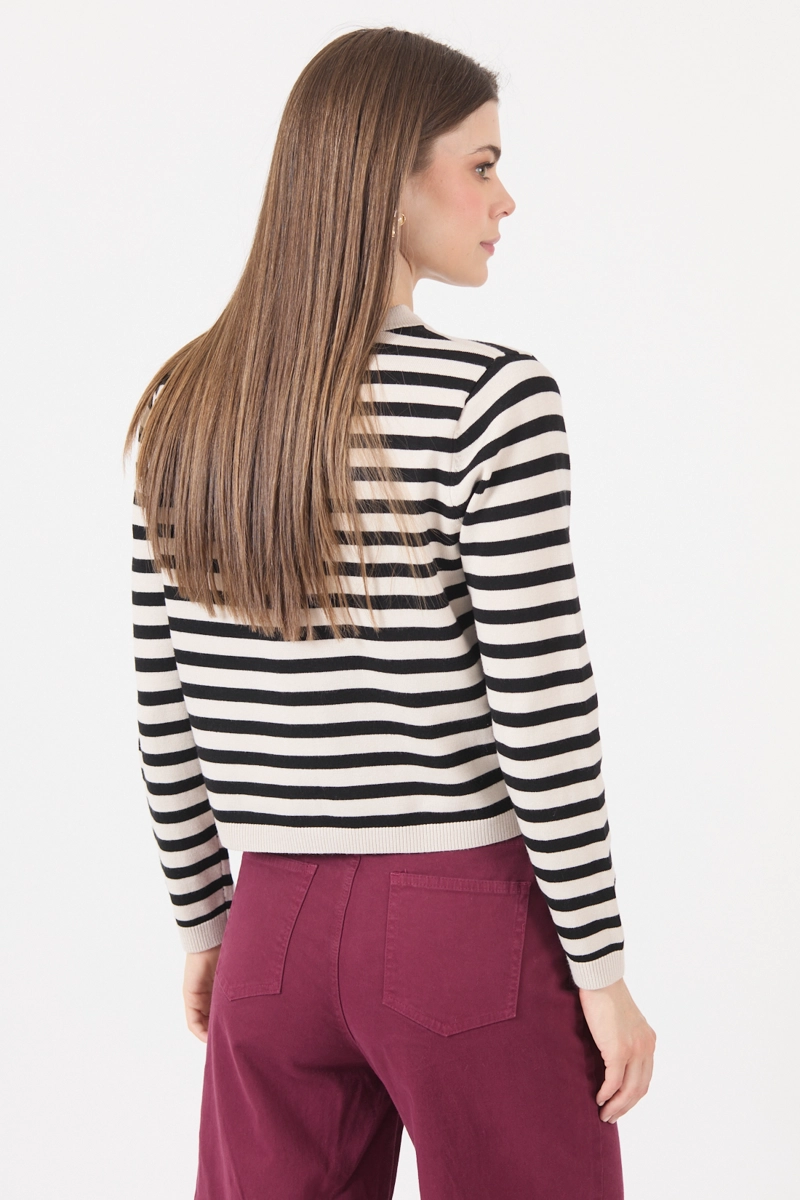 SWEATER LISTADO CRUDO COD 5414316 - 5