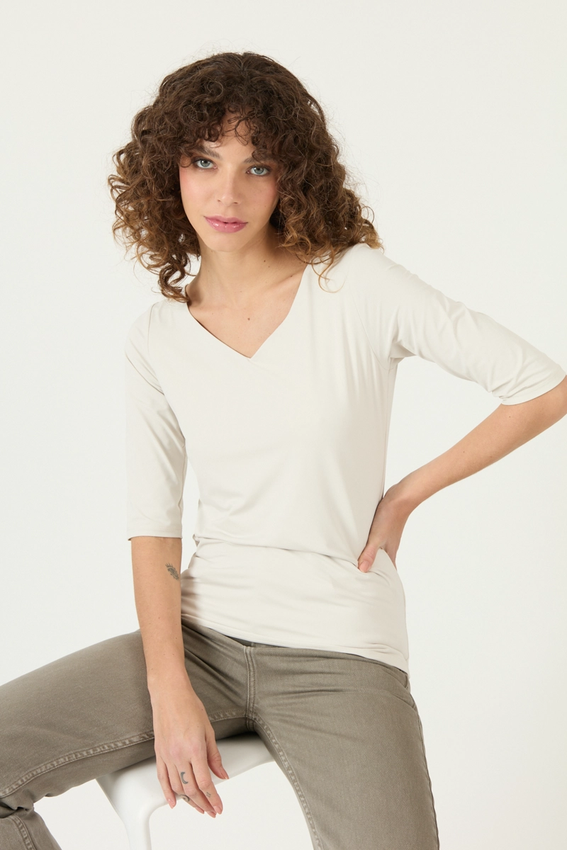 POLERA BEIGE COD 2800735 - 1