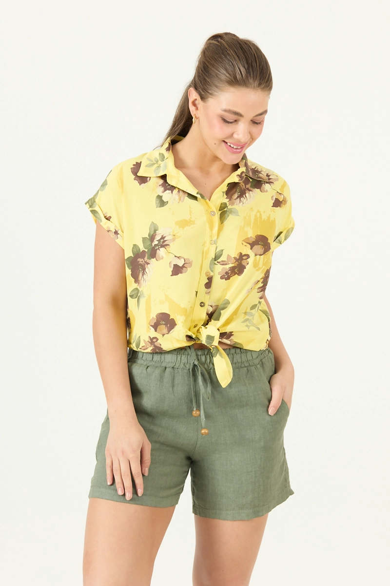 BLUSA ESTAMPADA AMARILLA COD 4517675 - 1