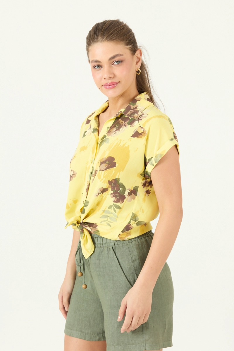 BLUSA ESTAMPADA AMARILLA COD 4517675 - 4