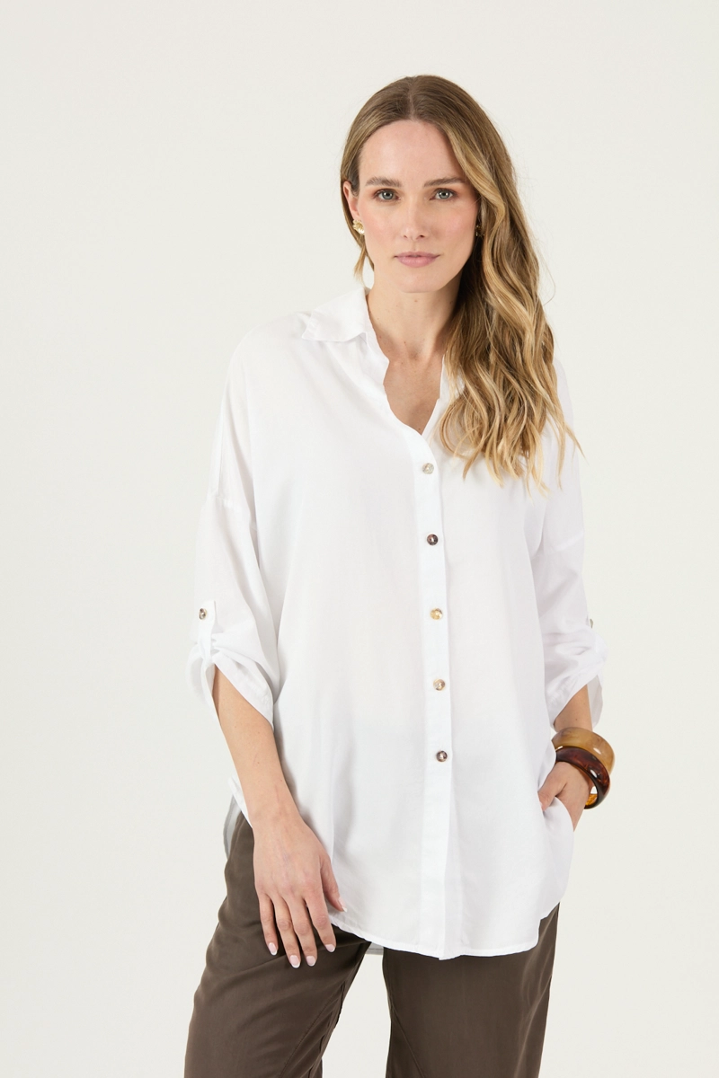 BLUSA DE LYOCELL BLANCA COD 4517735 - 3