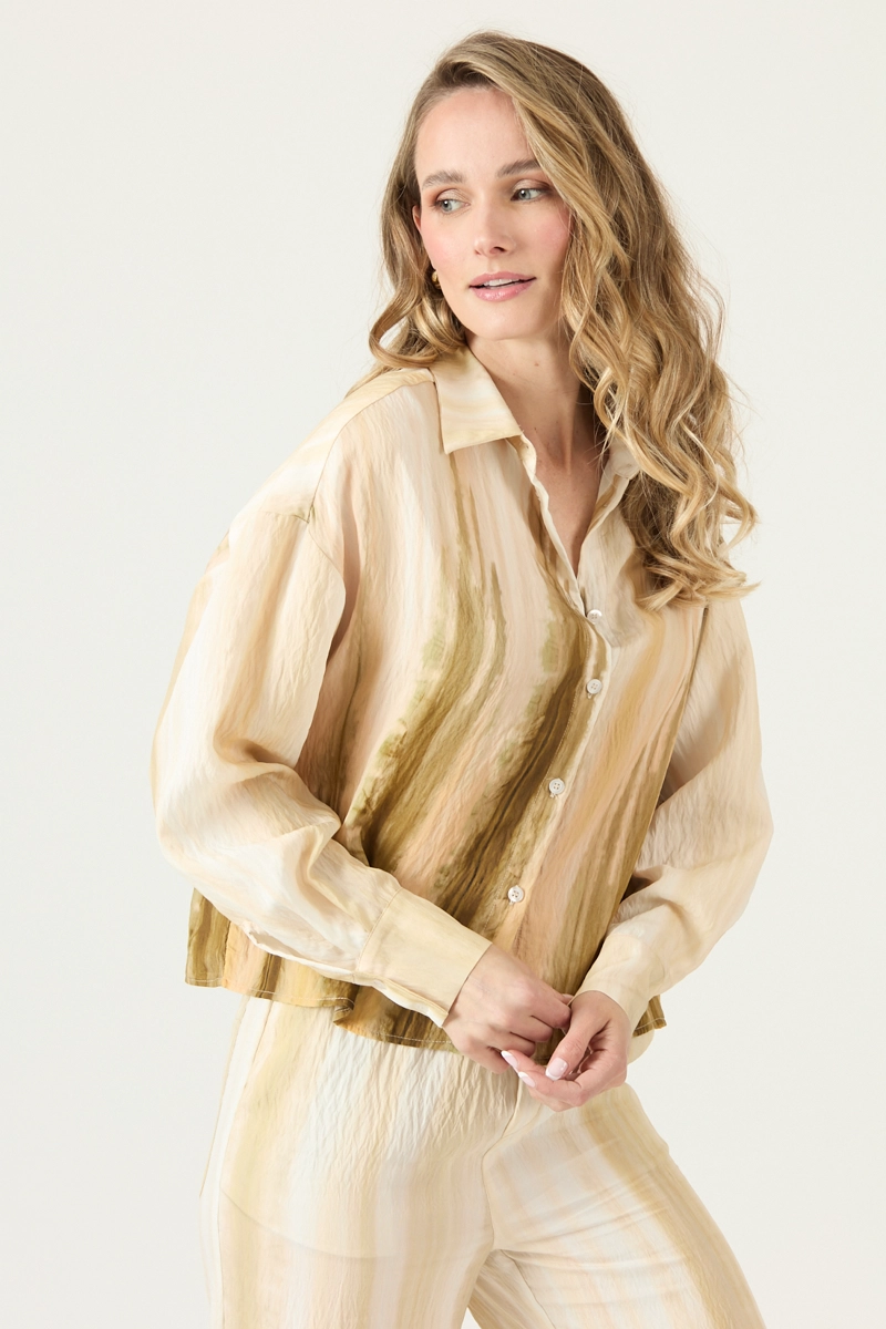 BLUSA ESTAMPADA BEIGE COD 4517665 - 1