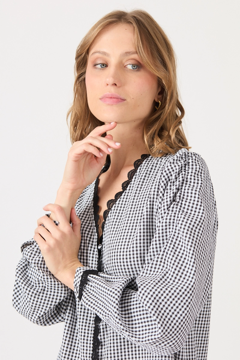 BLUSA CUADRILLE NEGRA COD 4520726 - 2