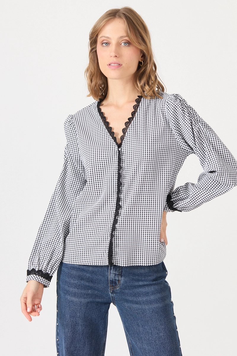 BLUSA CUADRILLE NEGRA COD 4520726 - 3