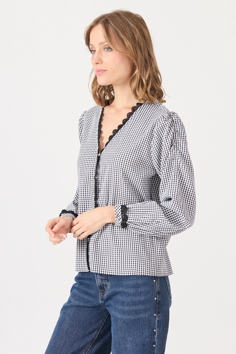 BLUSA CUADRILLE NEGRA COD 4520726 - 4