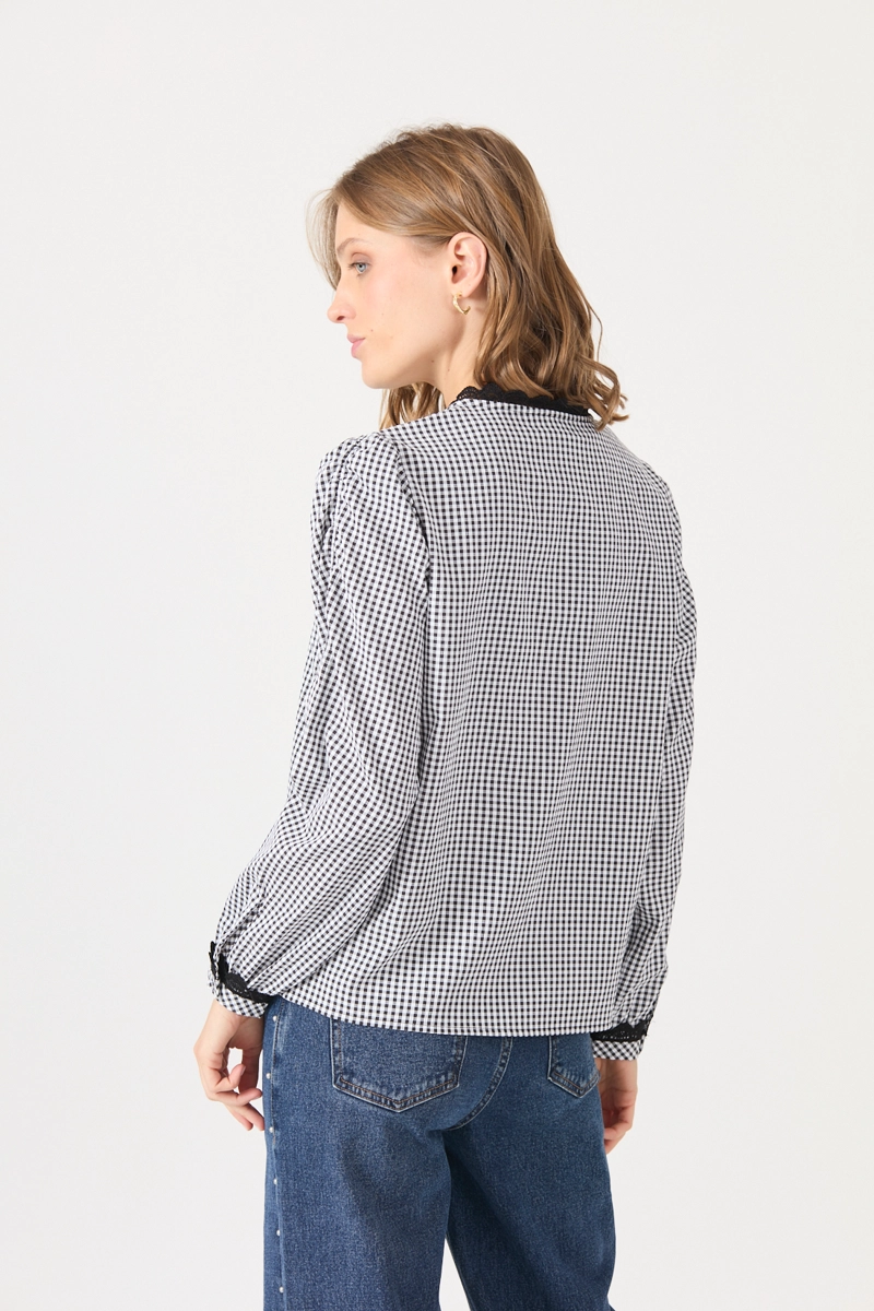 BLUSA CUADRILLE NEGRA COD 4520726 - 5