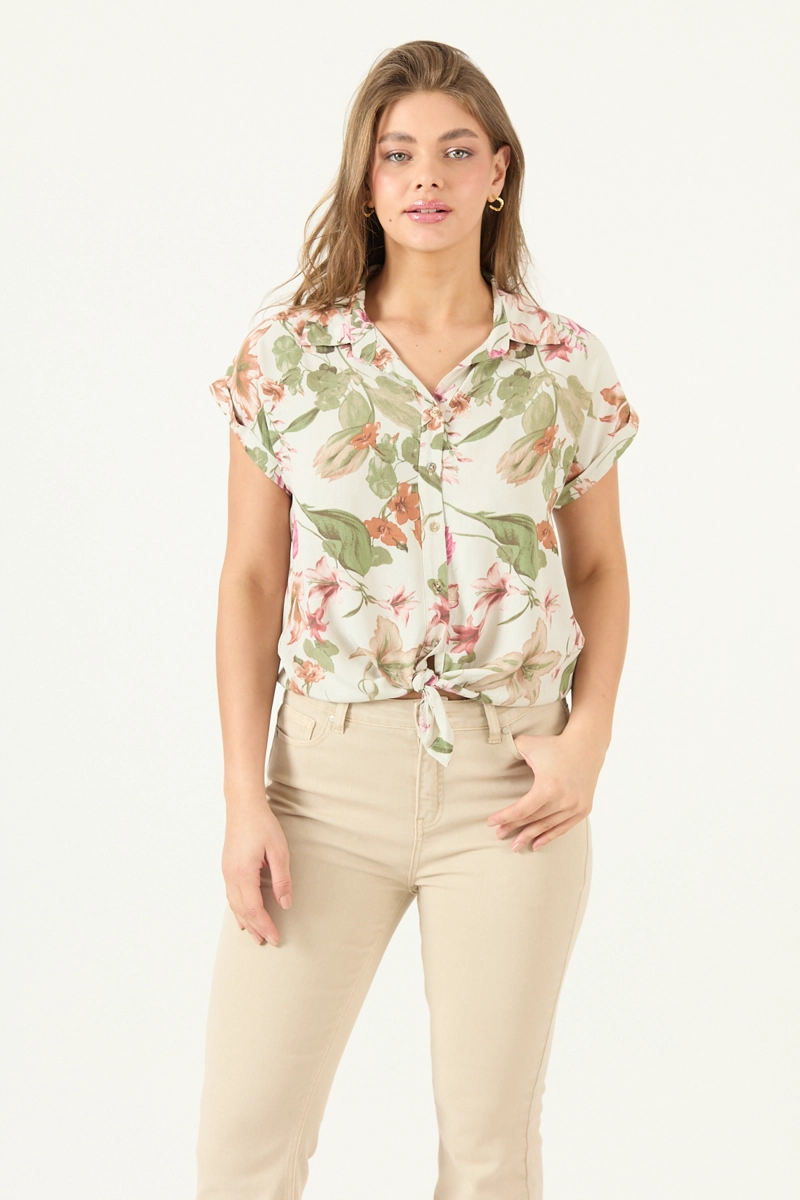BLUSA ESTAMPADA VERDE COD 4517675 - 2