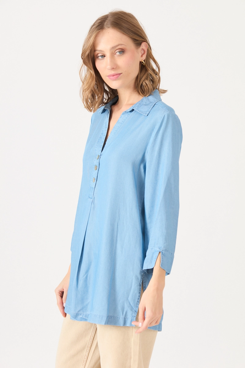 BLUSA LYOCELL CELESTE COD 4520566 - 4