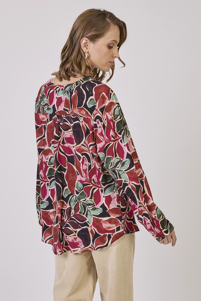 BLUSA ESTAMPLADO BURDEO COD 4520476 - 4