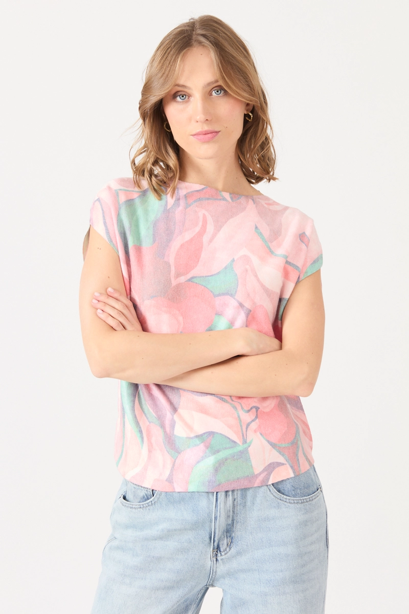 POLERA ESTAMPLADO MULTICOLOR COD 2726026 - 2
